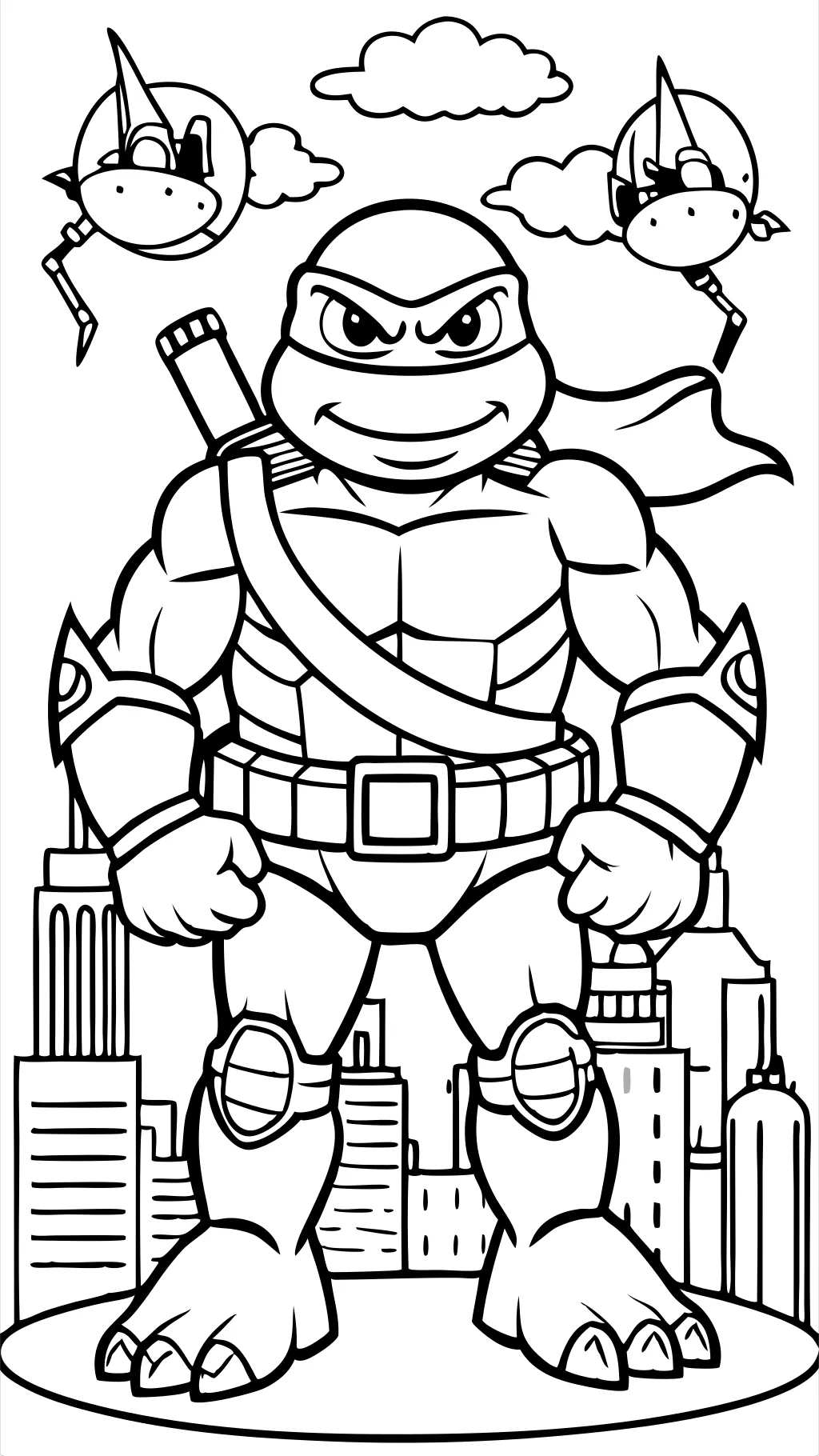 coloring pages teenage mutant ninja turtles